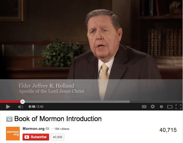 Click here for a short introduction to the Book of Mormon by Elder Holland