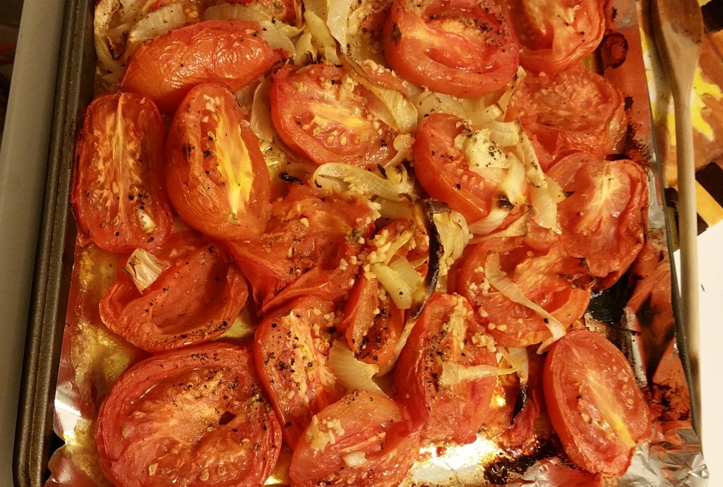 16 roasted roma tomatoes